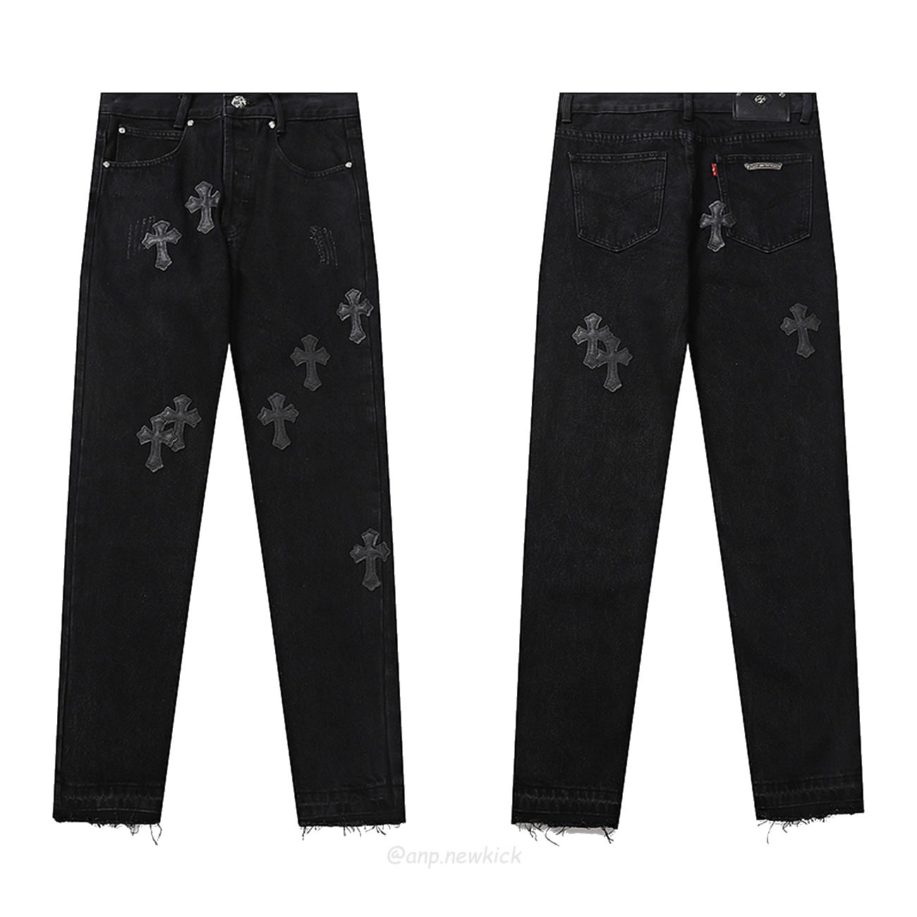 Chrome Hearts Black Cross Jeans (1) - newkick.app